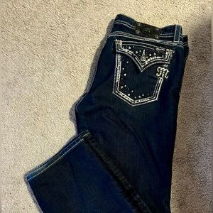 Miss Me Blue Jeans Easy Boot Dark Wash JE5685EL Size 36/33